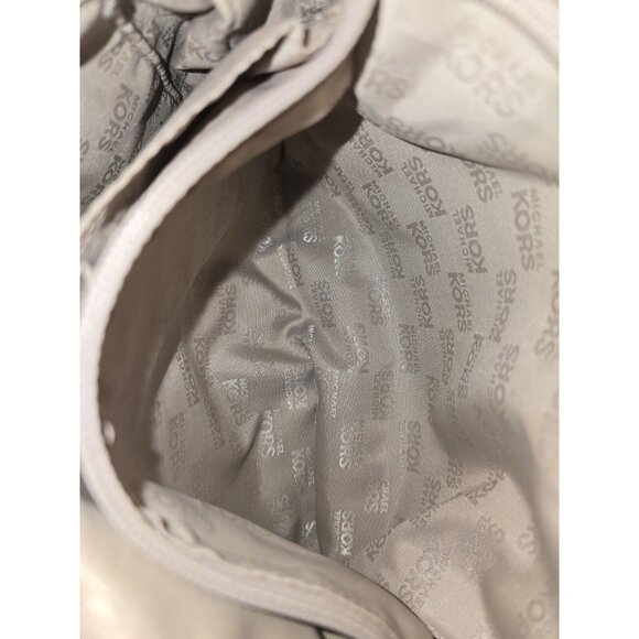 MICHAEL KORS MEGAN BROWN PEBBLED LEATHER TASSEL CROSSBODY OR SHOULDER BAG - Picture 9 of 11